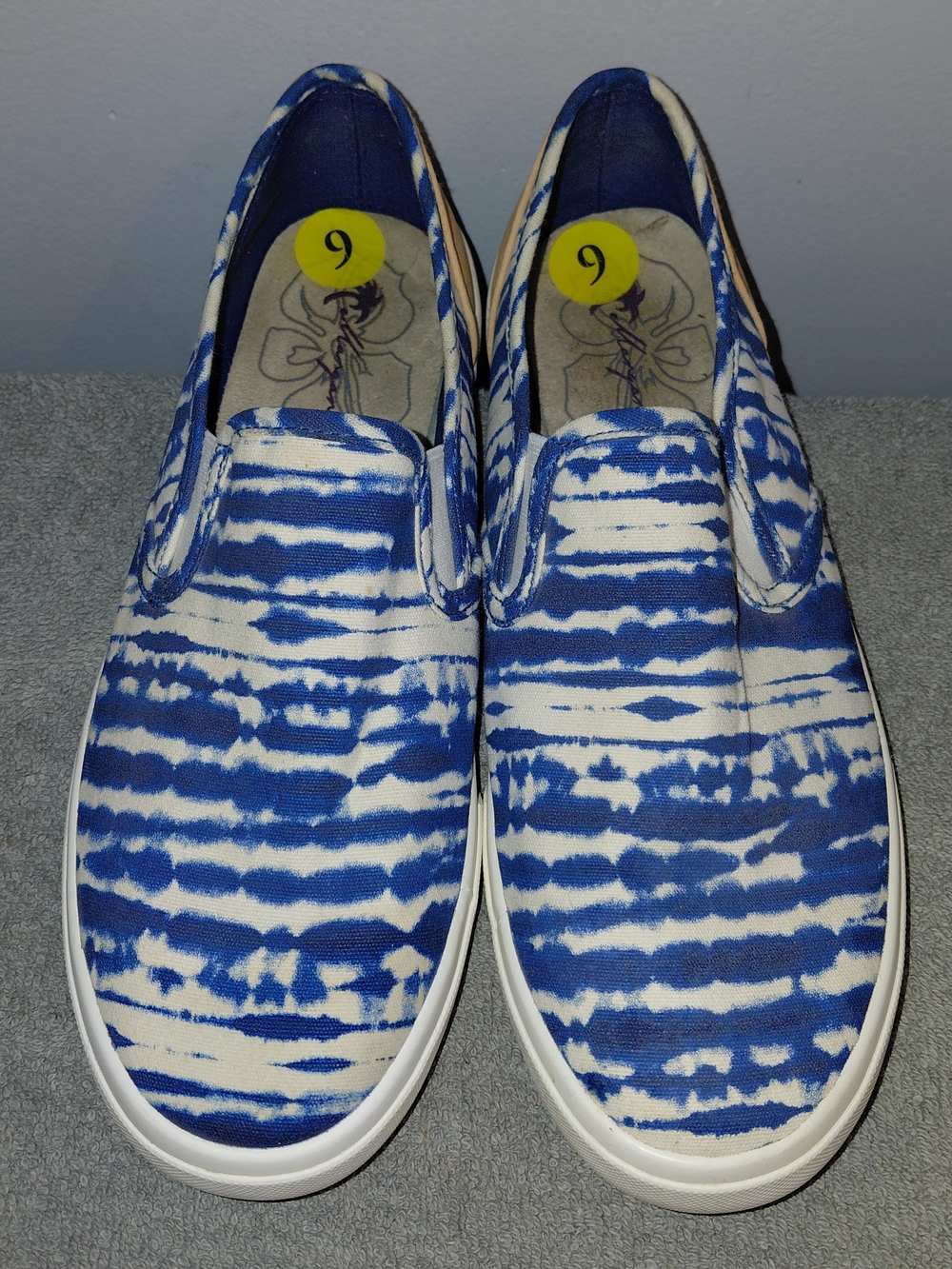 Margaritaville Blue and White Tie-Dye Slip-On Loafers